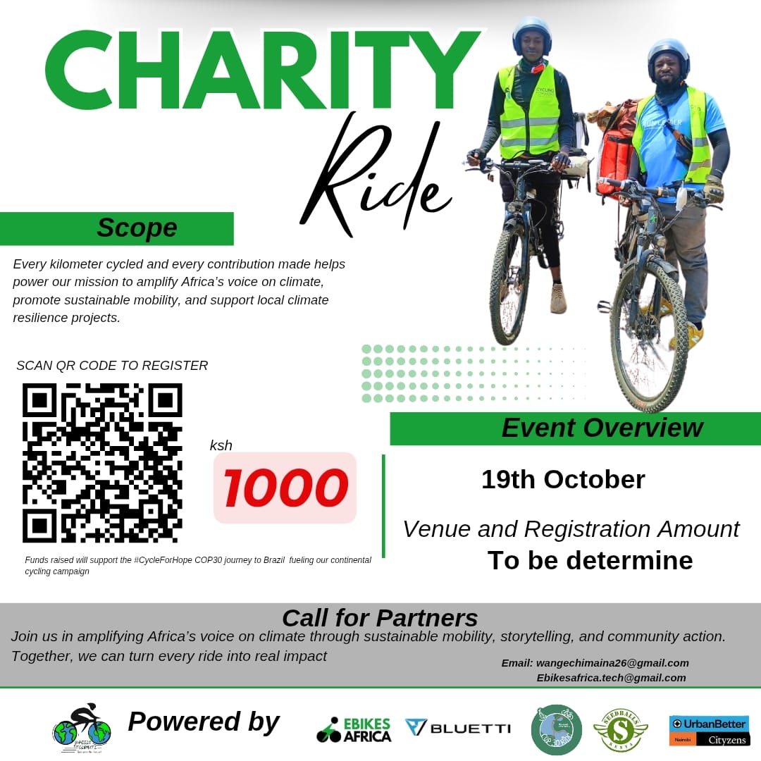 Wheels For Climate Charity ride ,walk and run