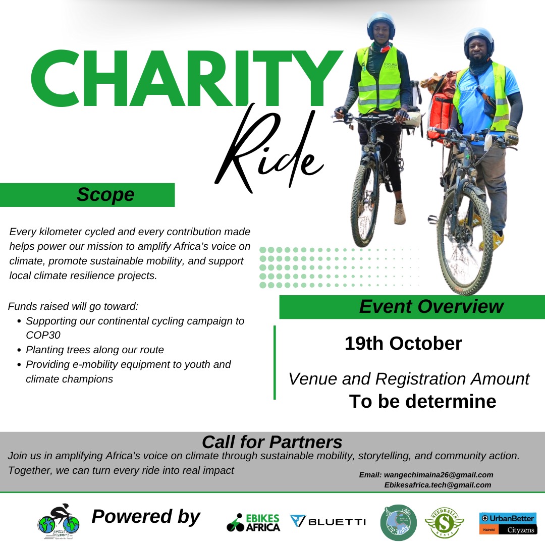 Wheels For Climate Charity ride ,walk and run