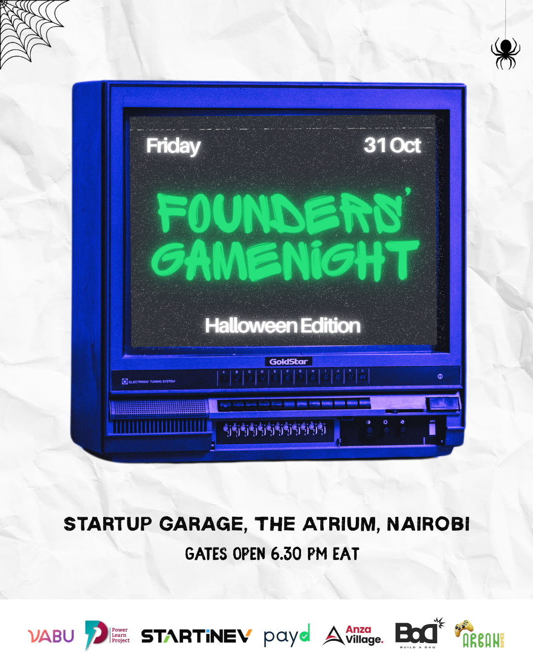 Founders Game Night: Halloween Edition π»π