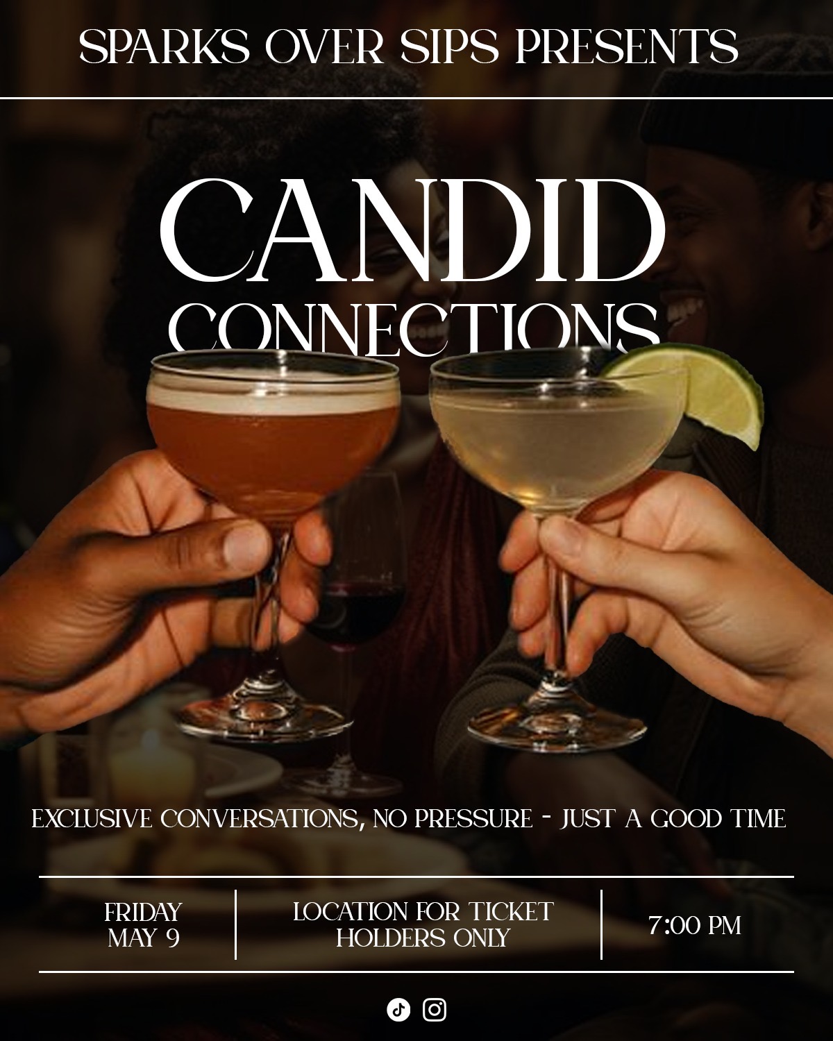 Sparks over Sips: Candid Connections