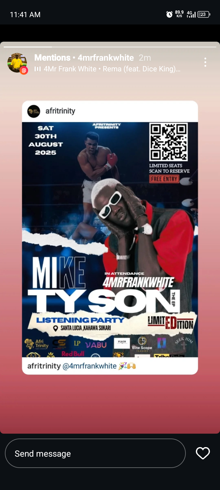 MIKE TYSON LISTENING PARTY by AfriTrinity