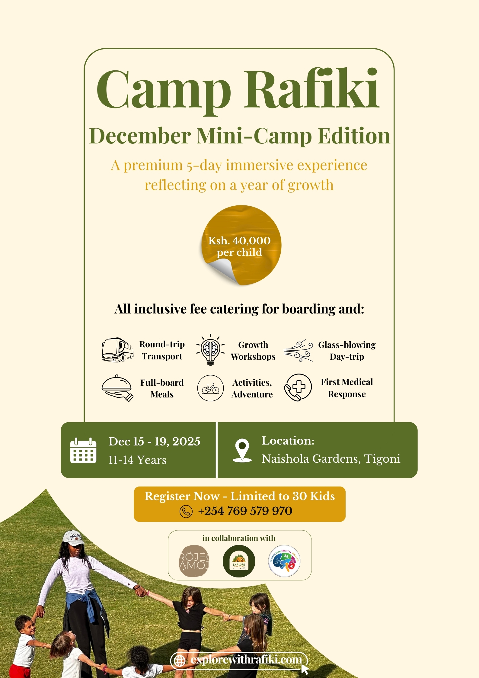 Camp Rafiki December Mini-Camp Edition: 2025