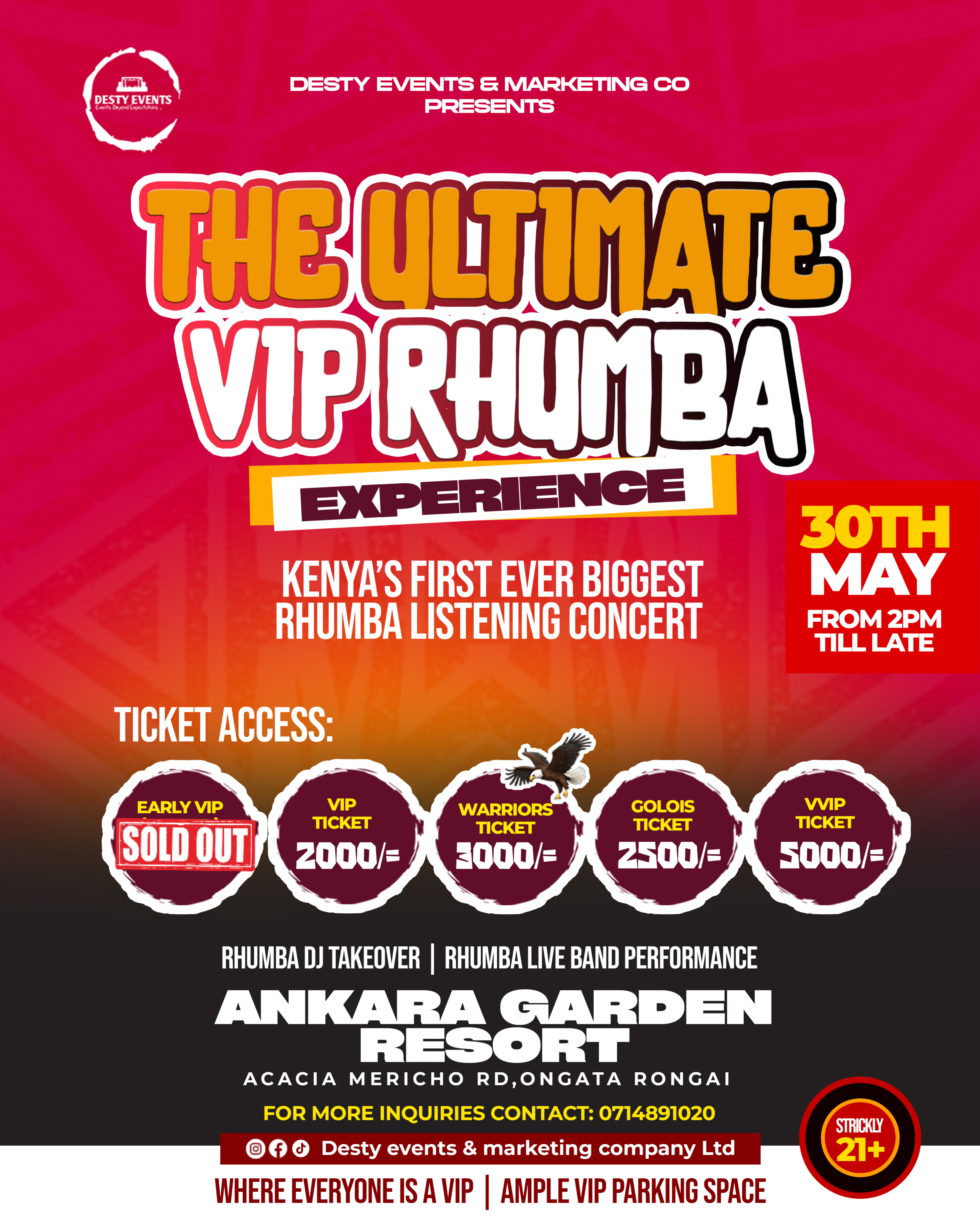 The Ultimate VIP RHUMBA EXPERIENCE