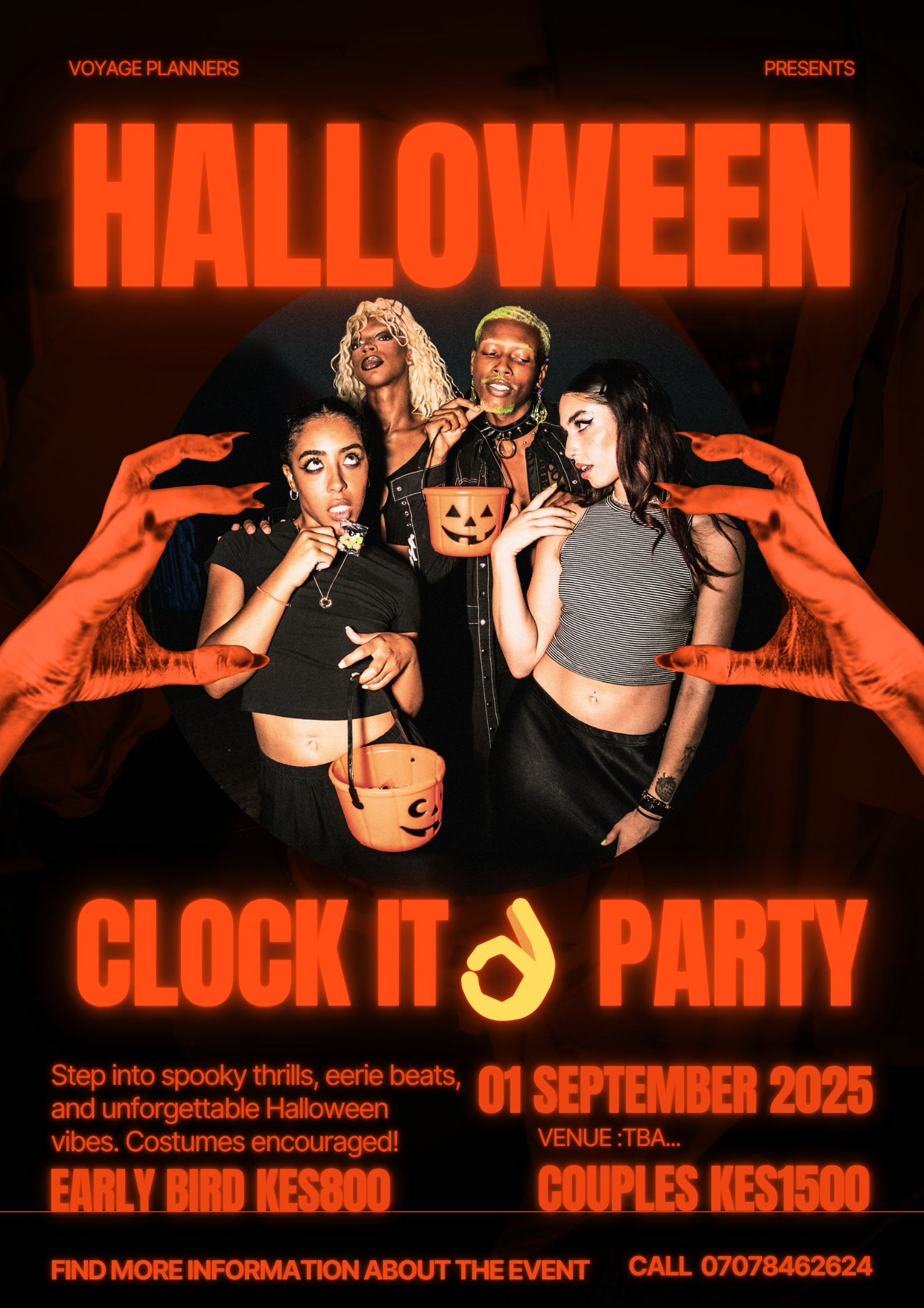 CLOCK IT 👌HALOWEEN PARTY👻