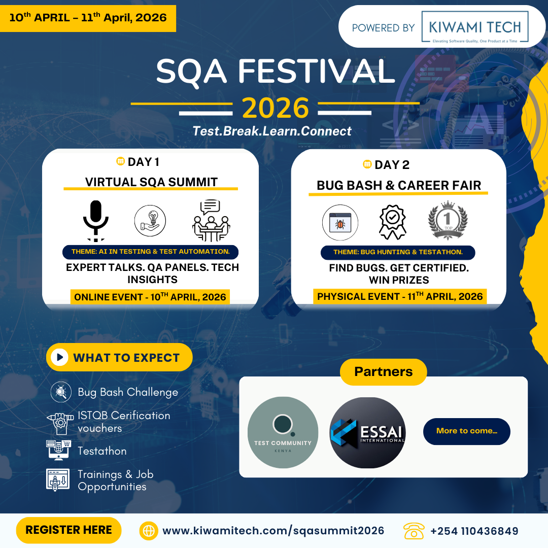 Software Quality Assurance (SQA) Festival 2026