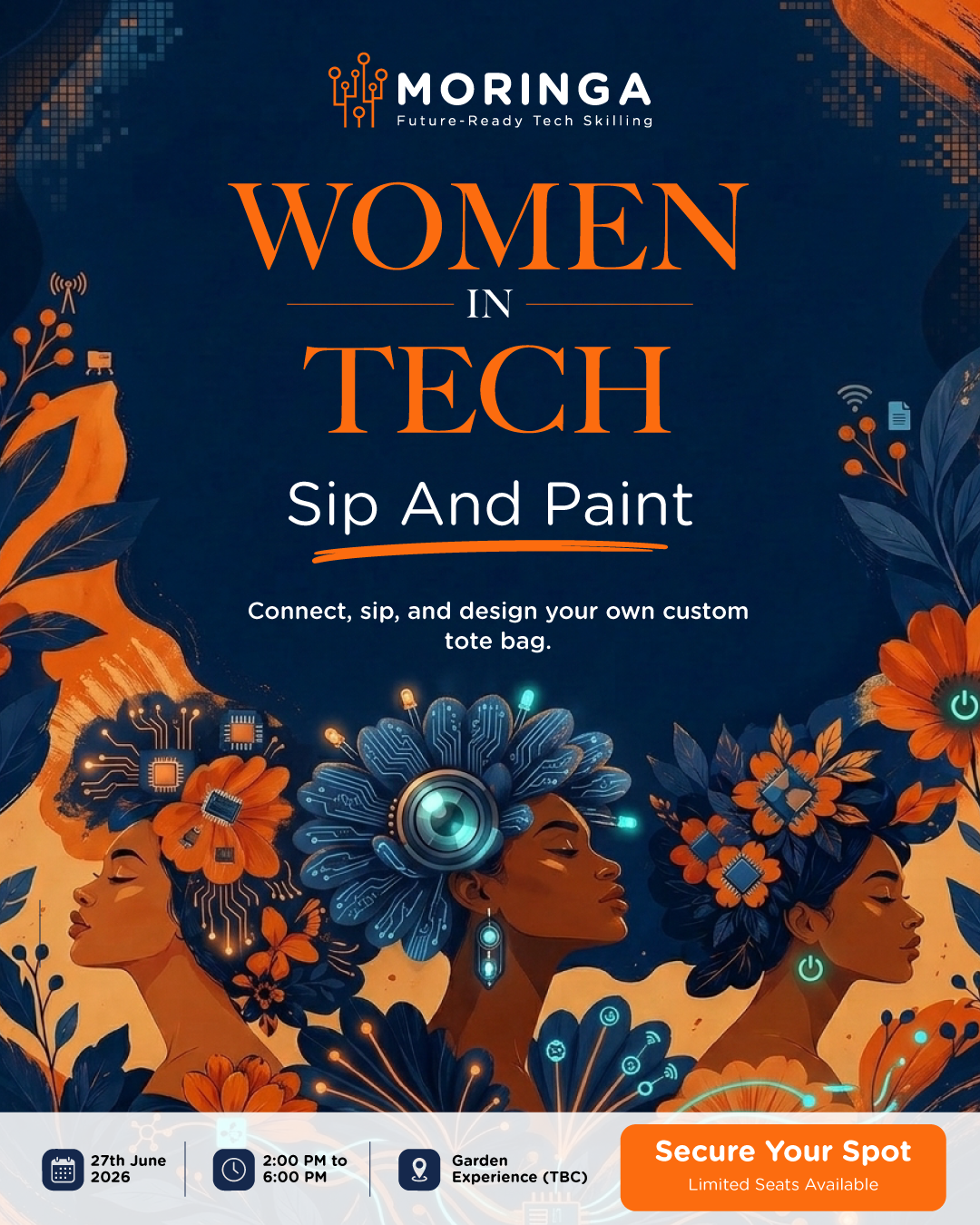 Women in Tech: Sip n Paint