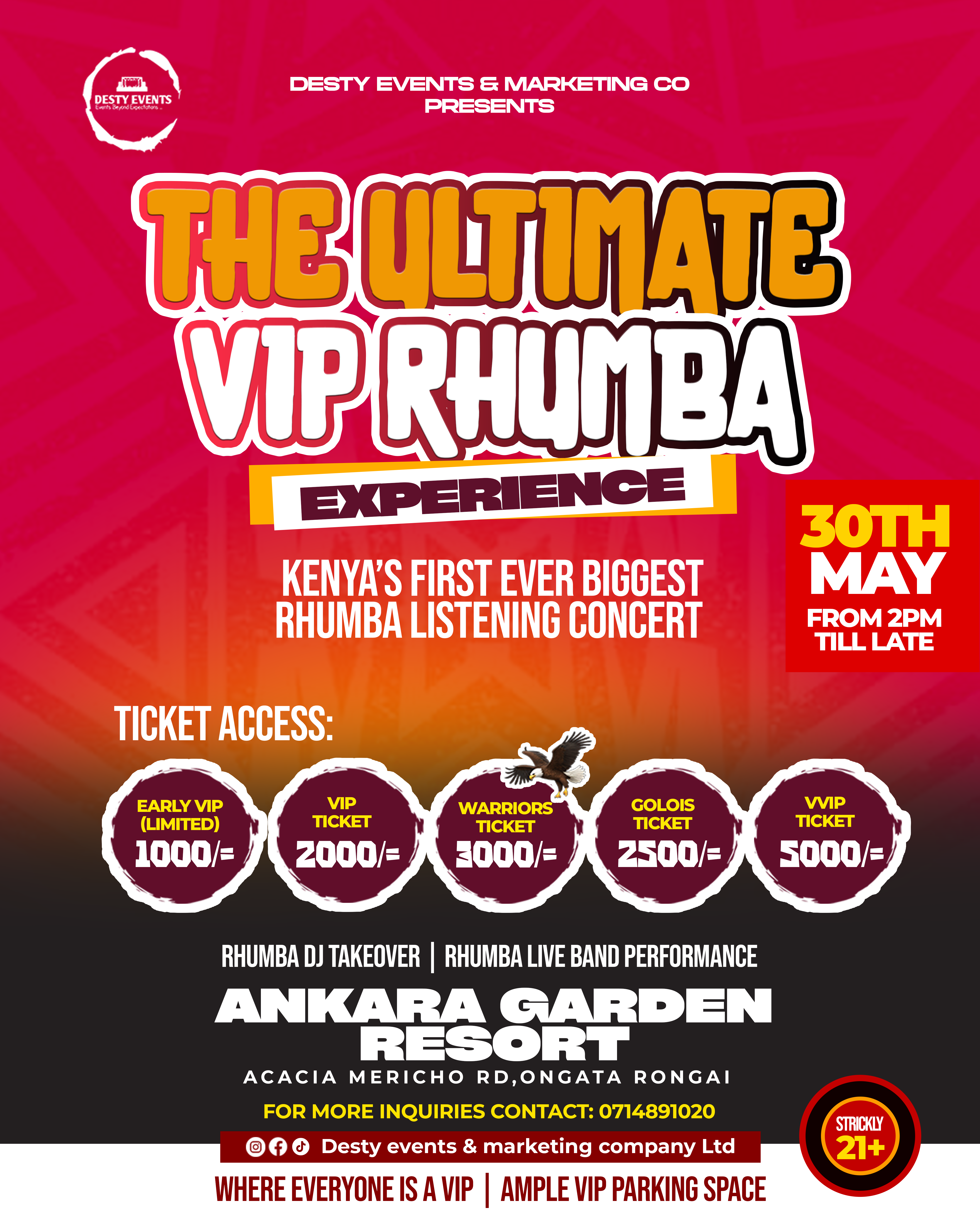 The Ultimate VIP RHUMBA EXPERIENCE