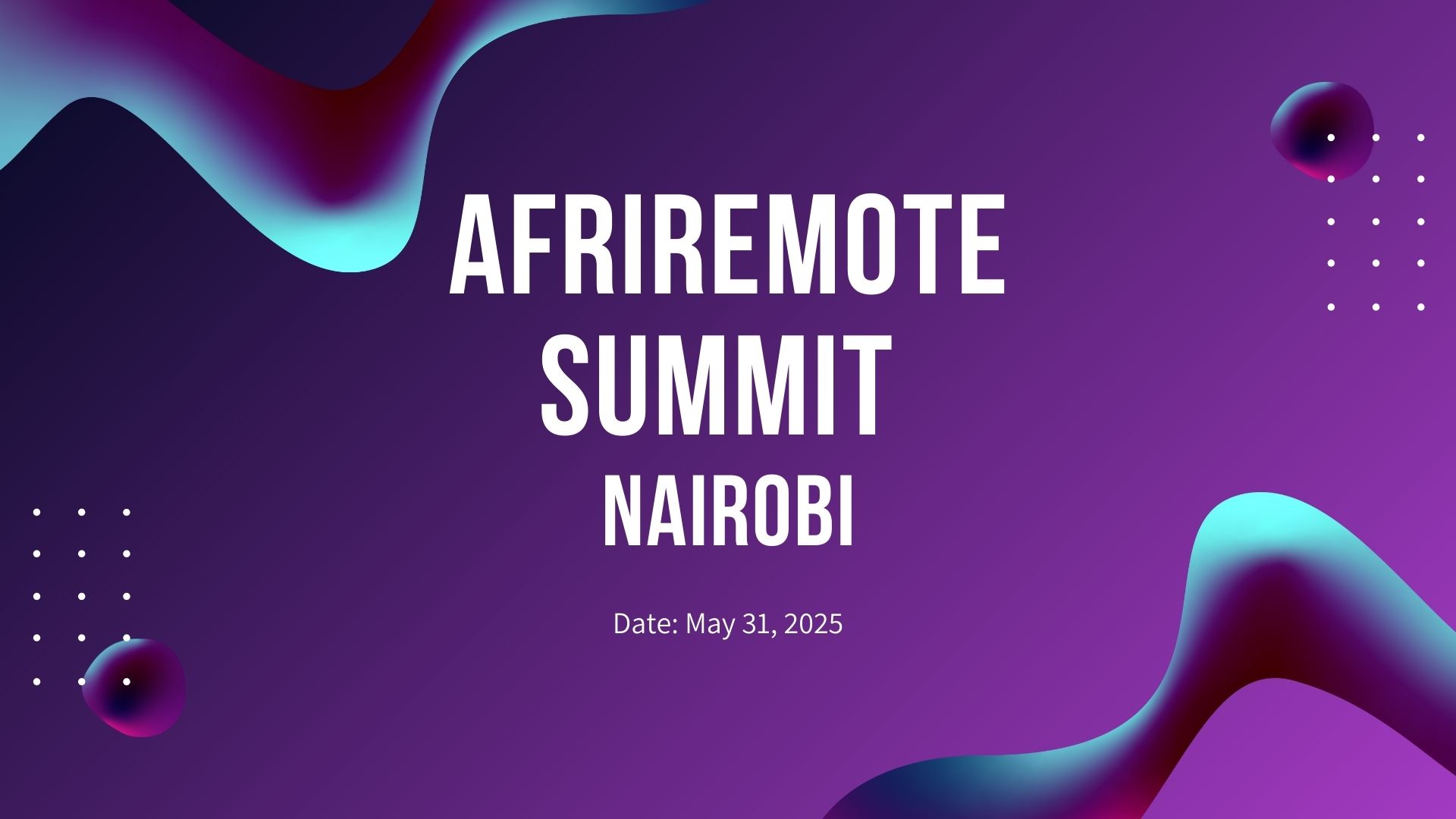 AfriRemote Summit Nairobi 2025