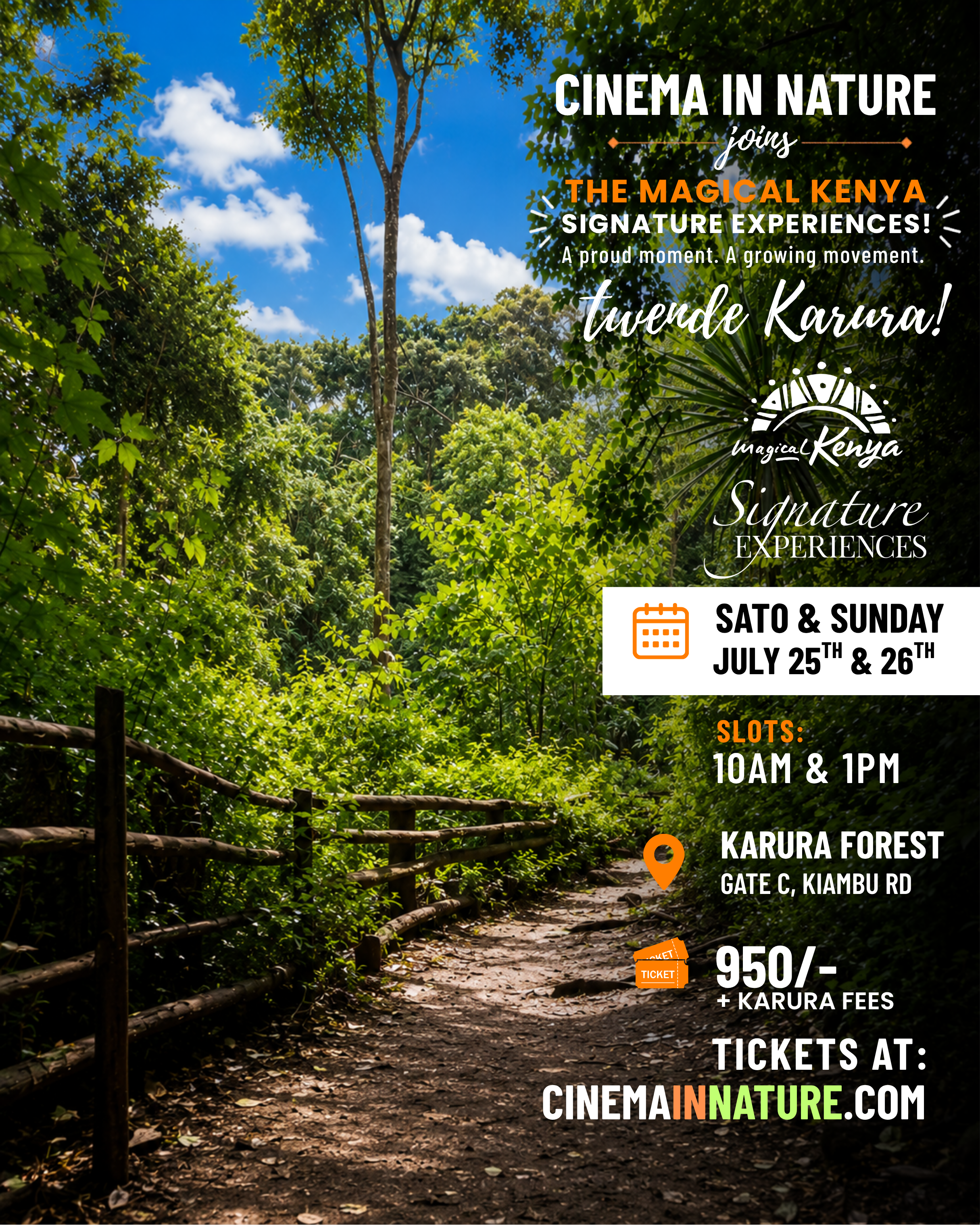 Cinema in Nature -  A Magical Kenya Signature Experience