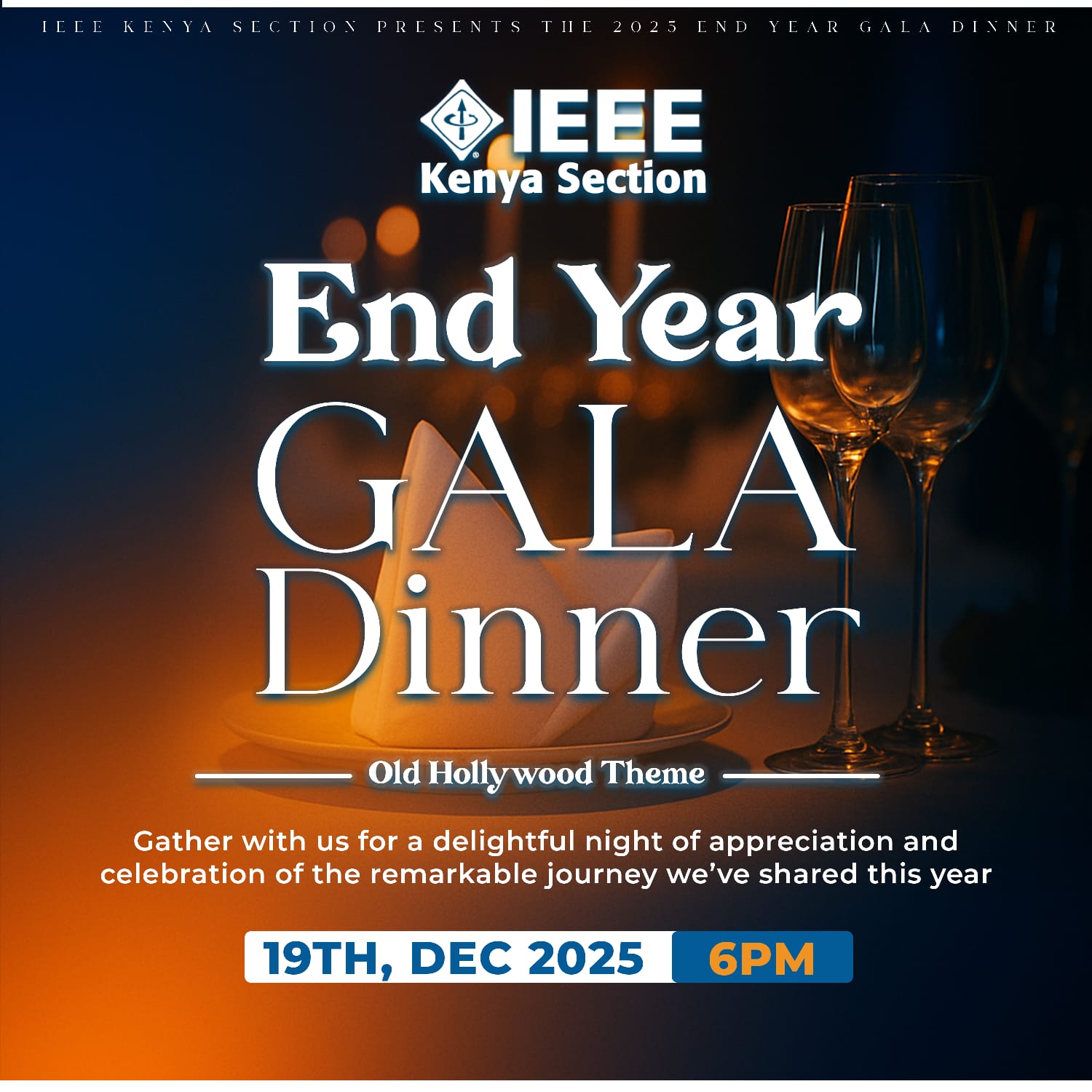IEEE Kenya Section  End Year Gala Dinner 2025 logo